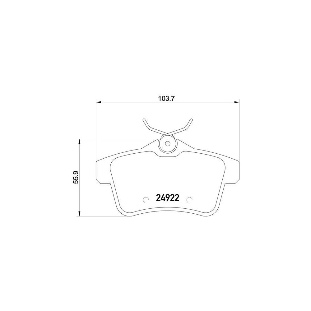 Juego pastilllas de freno Brembo P 61 114