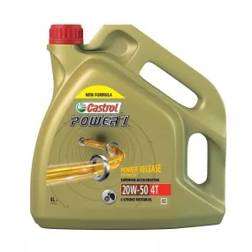 Aceite de moto Castrol Power 1 20w50 1 - 4 litros