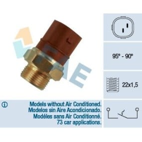 Interruptor de temperatura radiador FAE equivalente 867959481