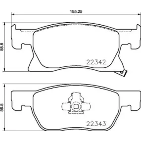 Juego pastillas de freno Brembo P 59 092