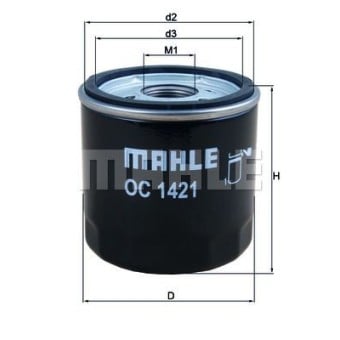 Filtro de aceite Mahle OC 1421