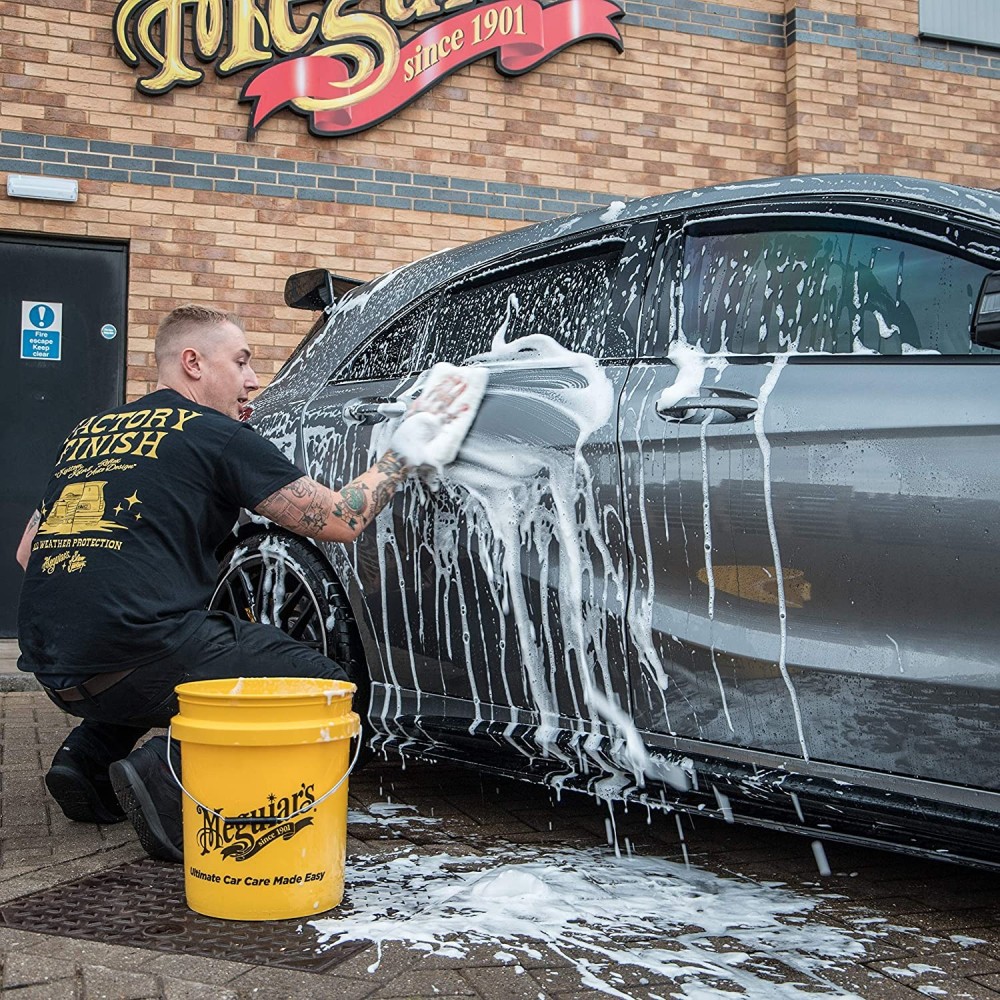 Cubo de lavado Meguiar´s amarillo