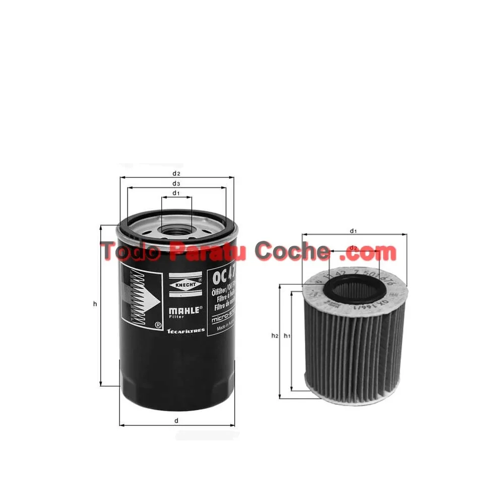 Filtro aceite Mahle OX 128/1D