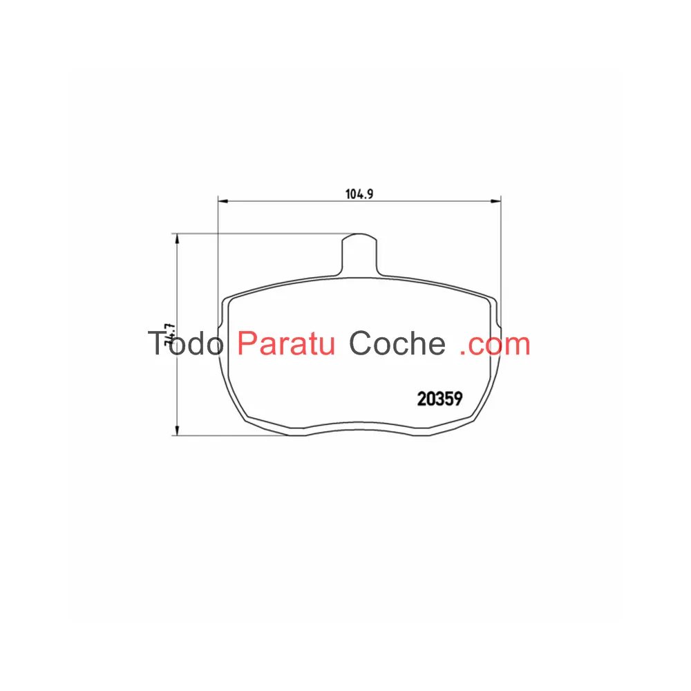 PASTILLA DE FRENO TURISMO BREMBO PA6001