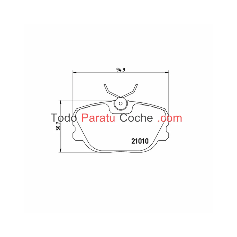 PASTILLA DE FRENO TURISMO BREMBO P86011