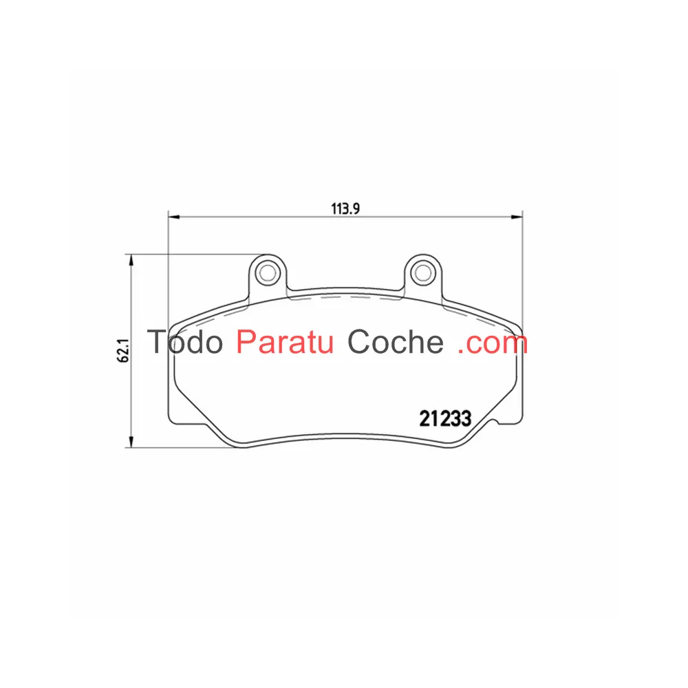 PASTILLA DE FRENO TURISMO BREMBO P86006