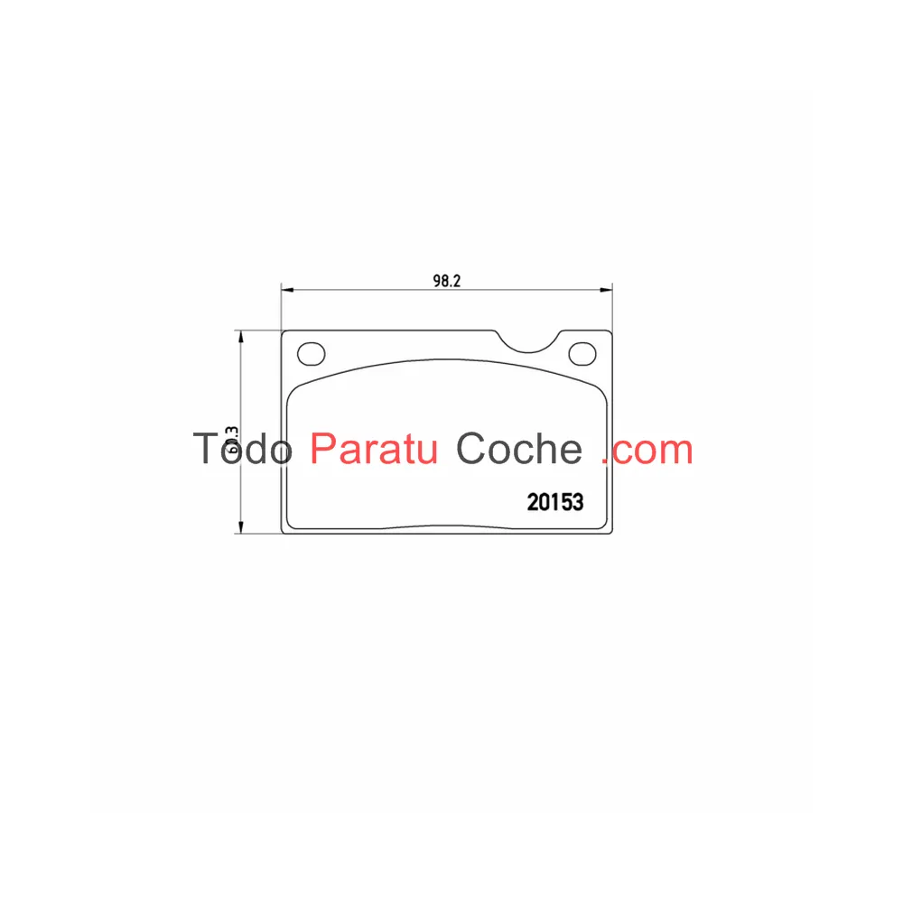PASTILLA DE FRENO TURISMO BREMBO P86003