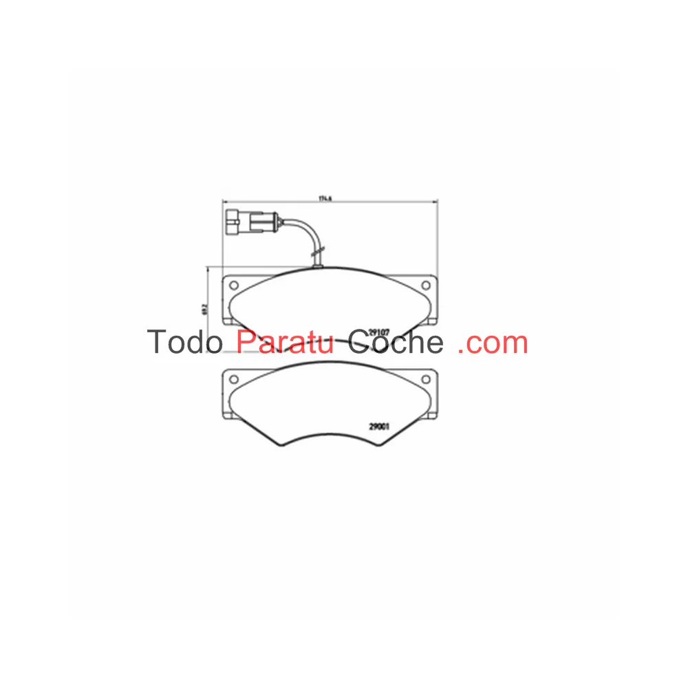 PASTILLA DE FRENO TURISMO BREMBO PA6018