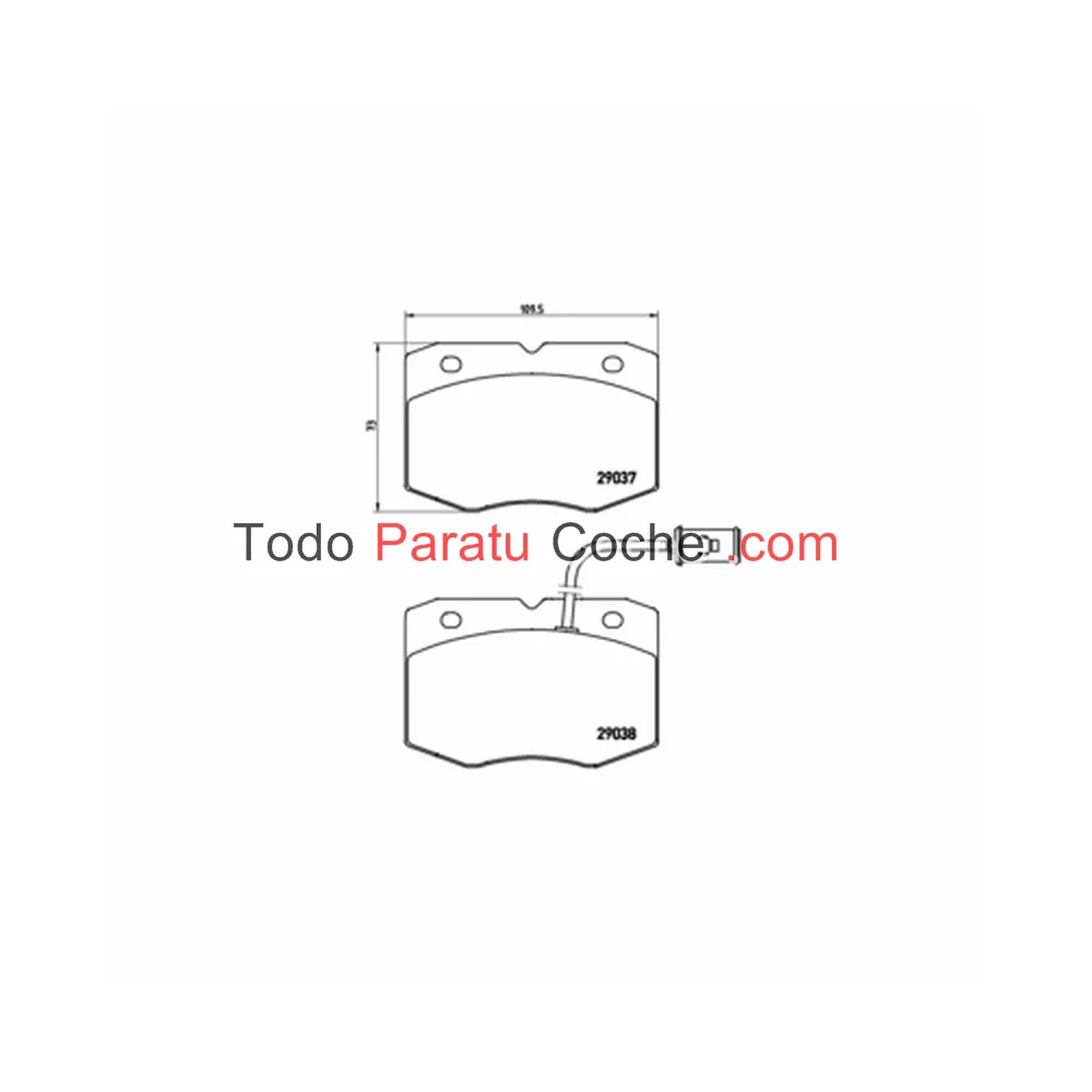 PASTILLA DE FRENO TURISMO BREMBO PA6014
