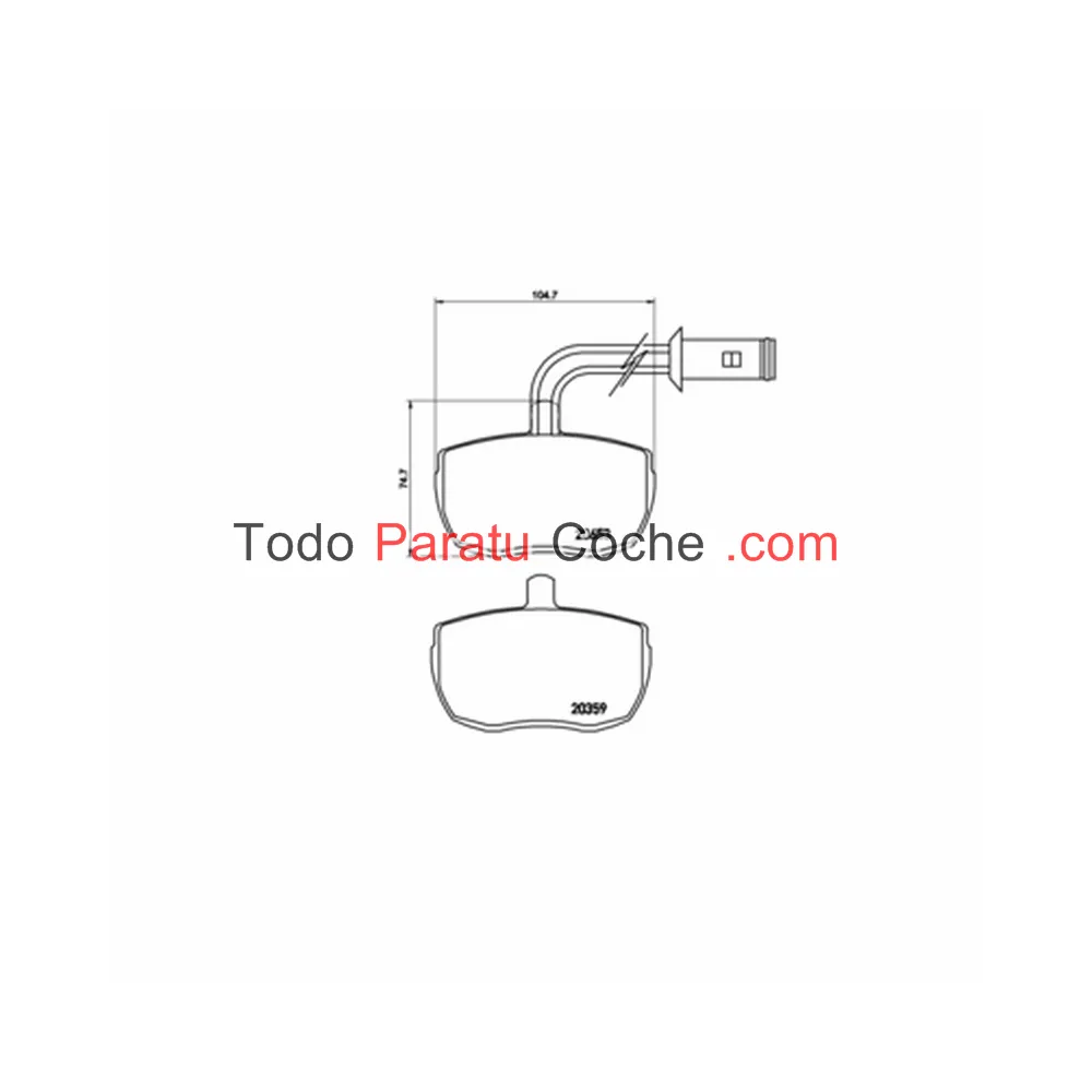 PASTILLA DE FRENO TURISMO BREMBO PA6010