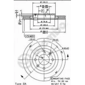  Discos de freno Brembo 09869514 - 09.8695.14