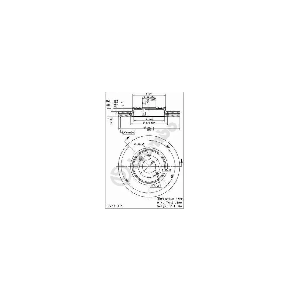 Discos de freno Brembo 09813724 - 09.8137.24