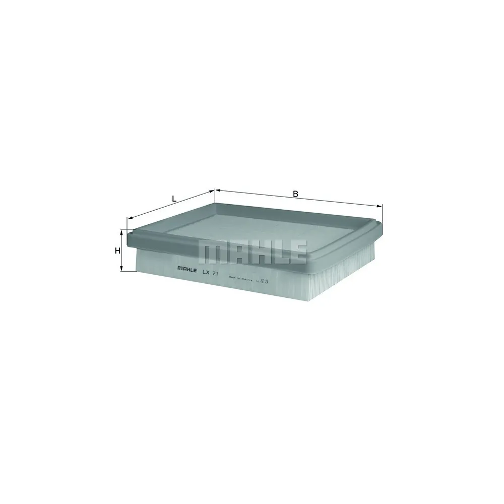 Filtro de aire Mahle LX71 - LX 71