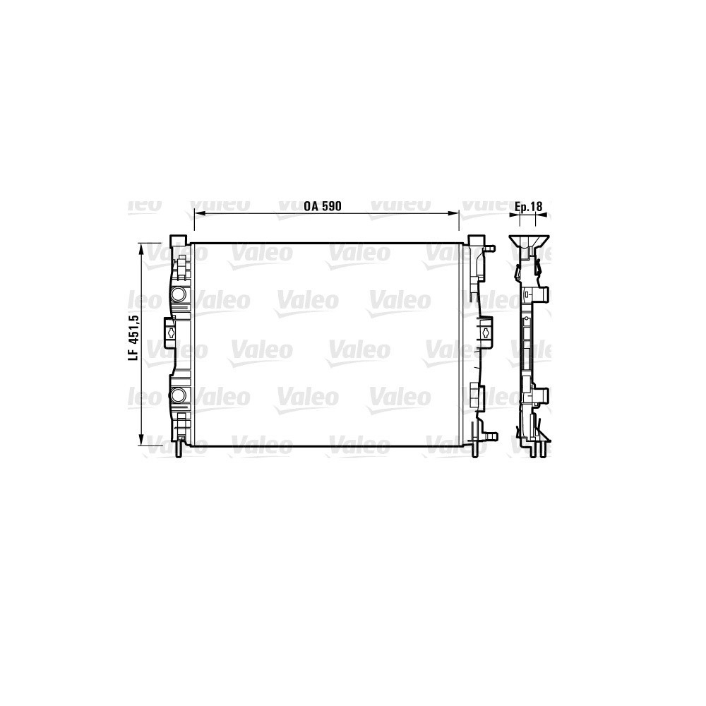 Radiador Valeo 732873