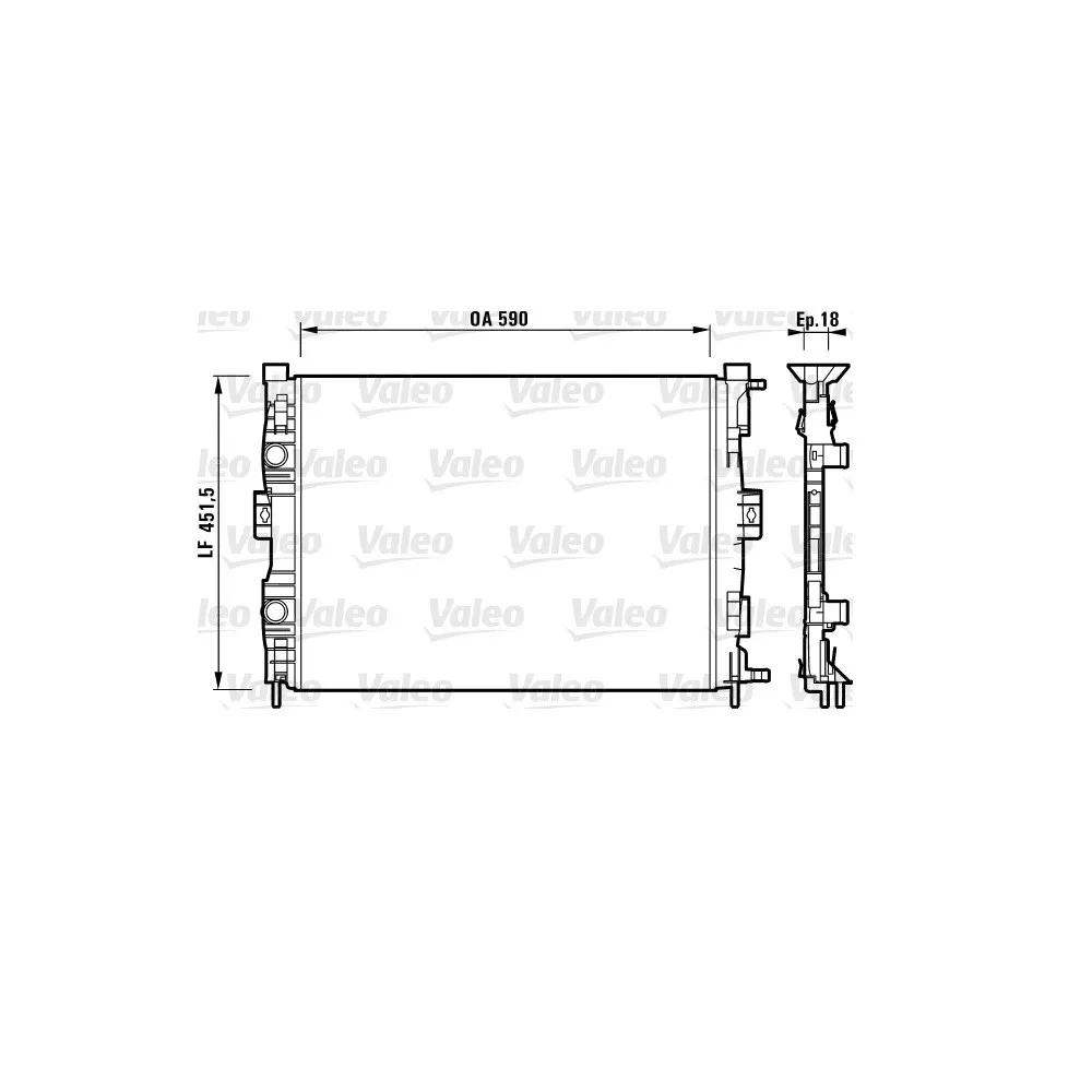 Radiador Valeo 732873