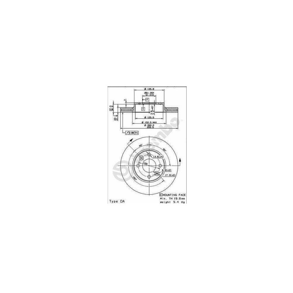 Brembo 08A14117 - 08.A141.17