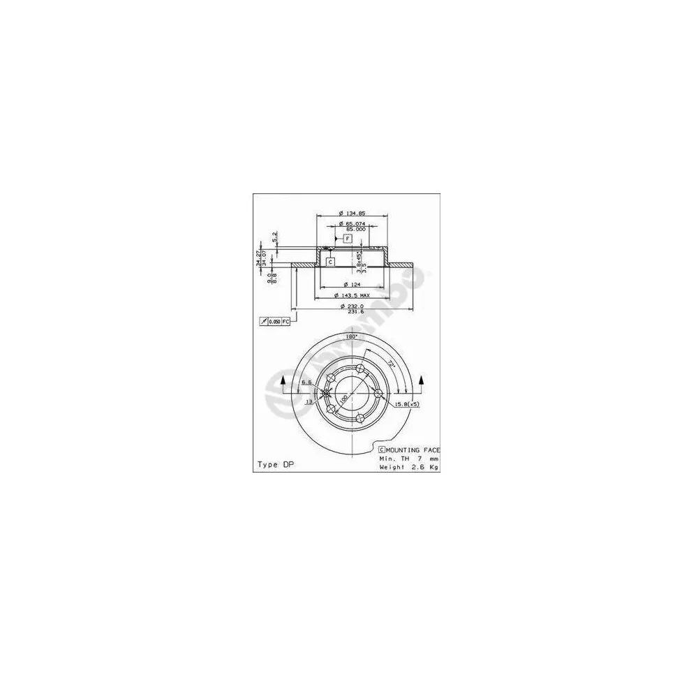 Discos de freno Brembo 08716514 - 08.7165.14