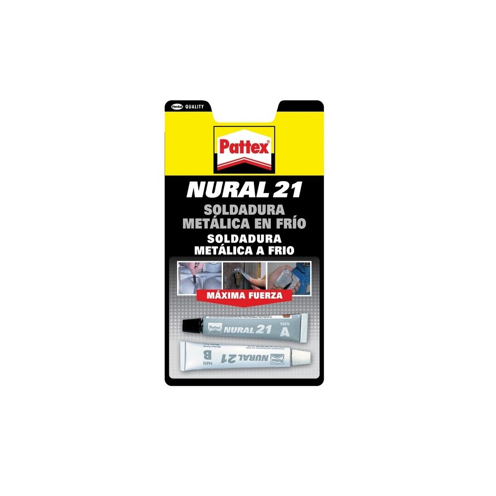 Adhesivo nural 21 soldadura metal en frio 22 ml