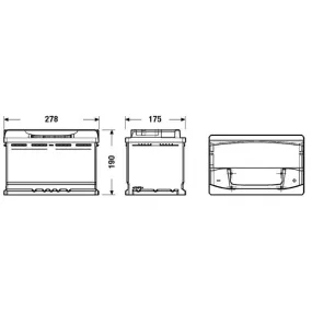 Bateria Tudor HIGH-TECH-  77Ah - 760A