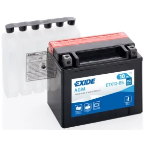 BATERÍA EXIDE AGM ETX12BS 12v 10Ah LIBRE DE MANTENIMIENTO