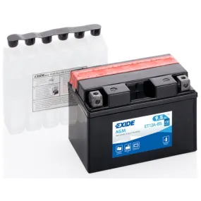 BATERÍA EXIDE AGM ET12A-BS 12v 10Ah LIBRE DE MANTENIMIENTO