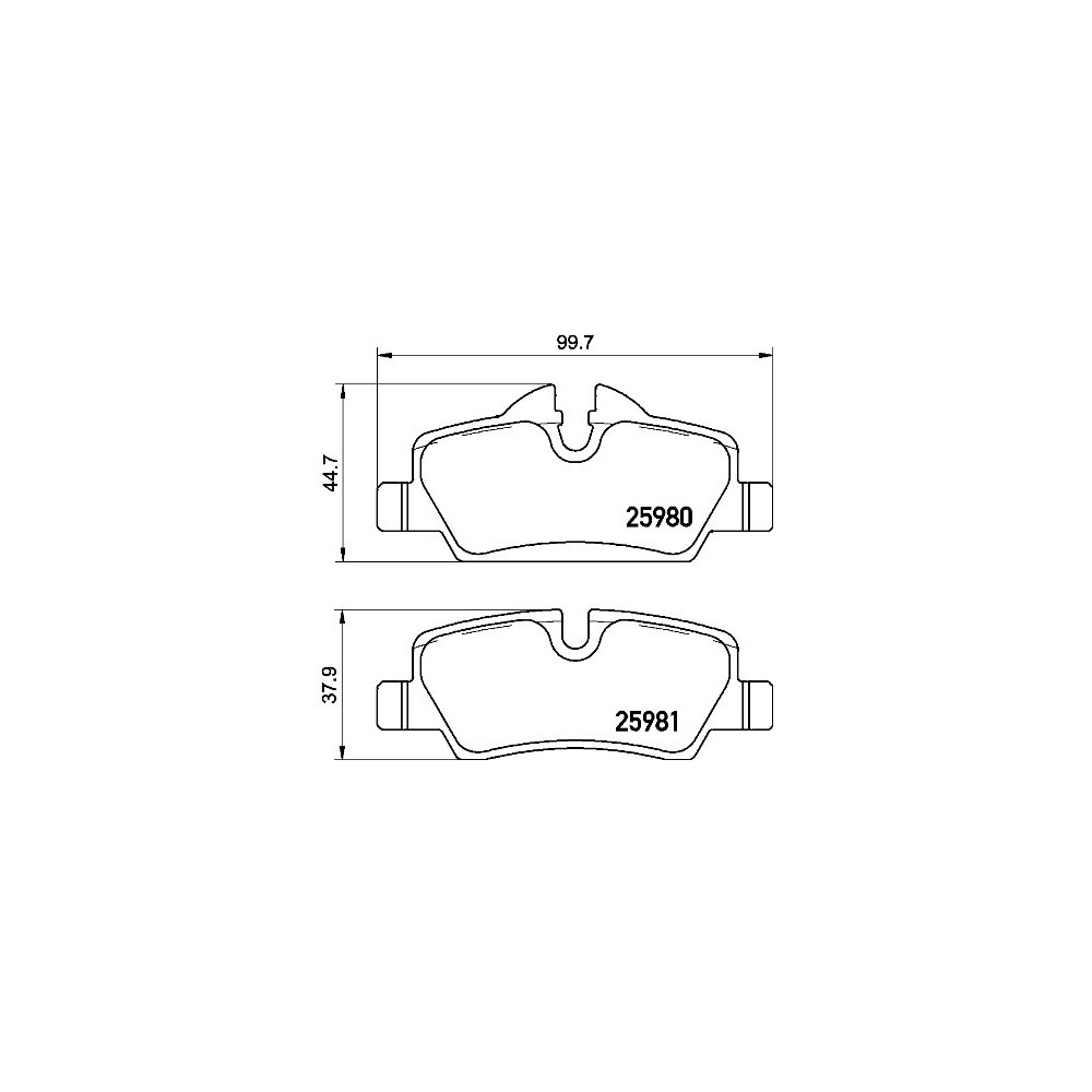 Juego pastillas Brembo P 06 090