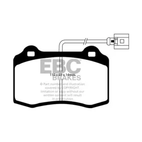 Pastillas EBC Brakes Yellowstuff  DP41140/2R