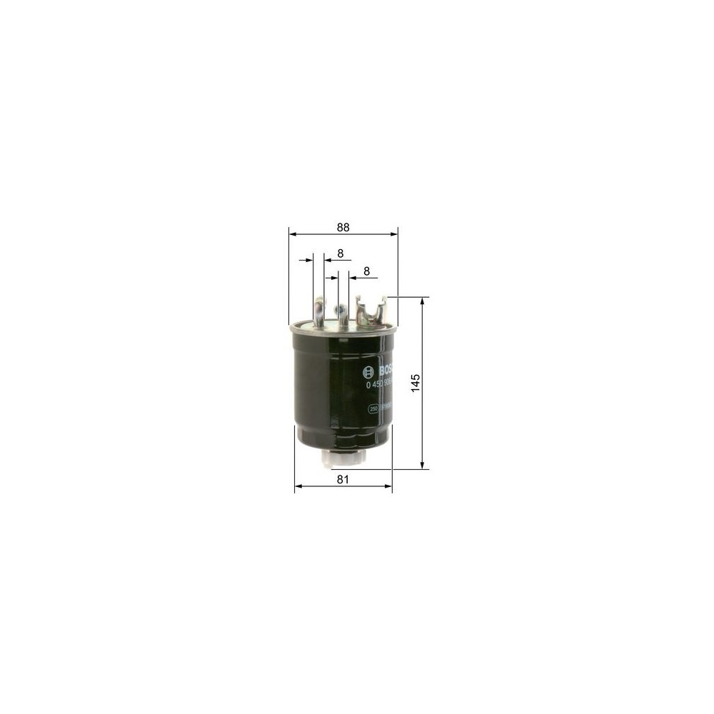 BOSCH - Filtro combustible 0 450 906 409 - N6409