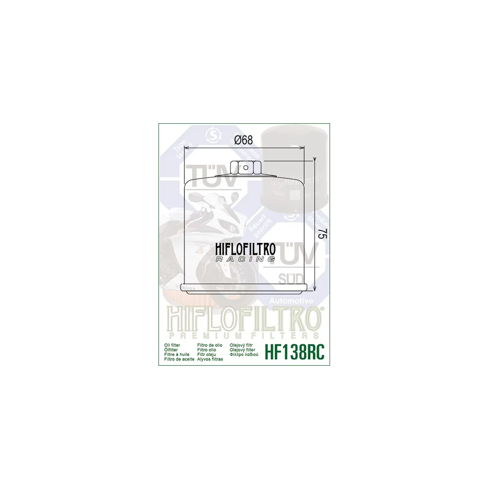 Filtro de aceite HF138RC