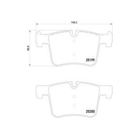 Juego pastillas Brembo P 06 075