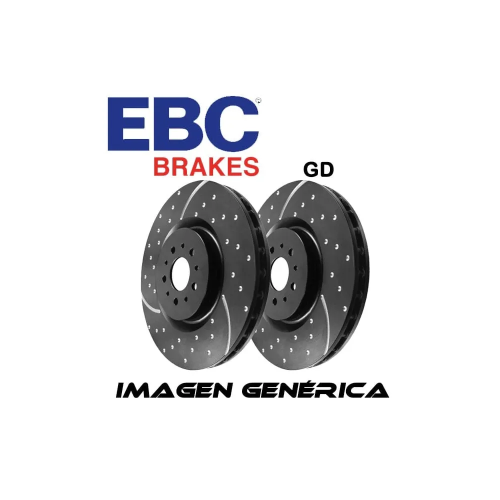 Discos de freno rayados Turbo Grooved EBC GD816
