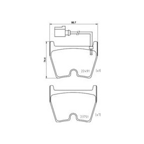 Pastillas de Freno Brembo P85152