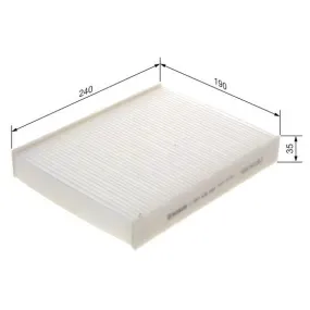 Filtro de habitáculo Bosch 1 987 432 087 - M2087