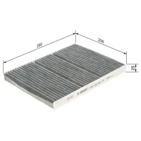 Filtro de habitáculo Bosch 1 987 432 300 - R2300
