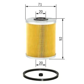 Filtro de combustible Bosch 1 457 429 656 - N9656