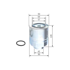 Filtro de combustible Bosch F 026 402 063 - N2063