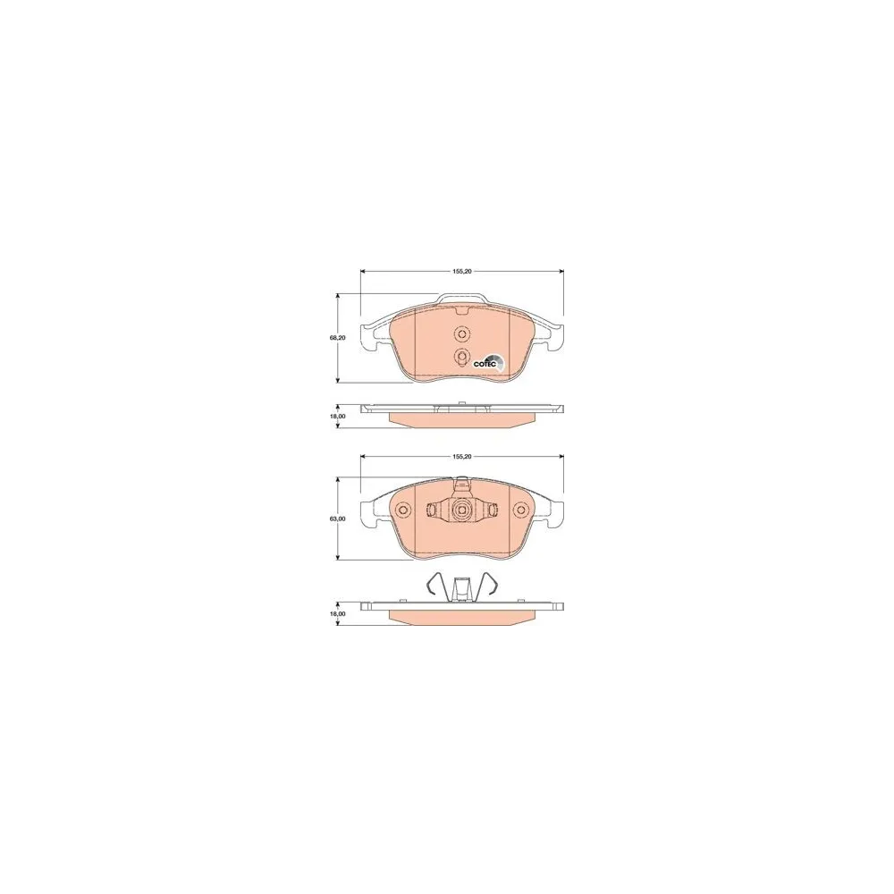 Juego de pastillas TRW GDB1790