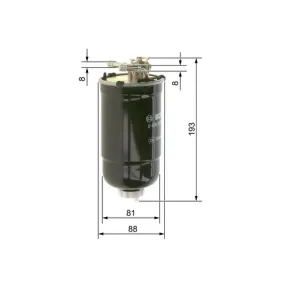 Filtro de combustible Bosch 0 450 906 322 - N6322
