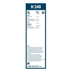 Escobilla trasera  A380H Bosch