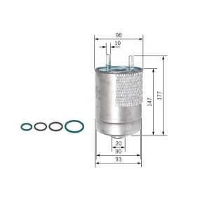 BOSCH - F 026 402 850 - Filtro combustible - N2850