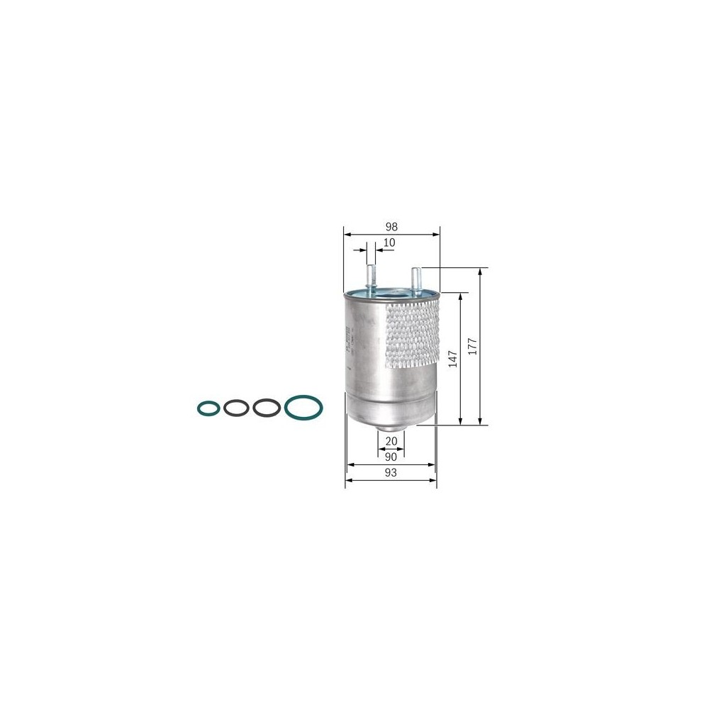 BOSCH - F 026 402 850 - Filtro combustible - N2850