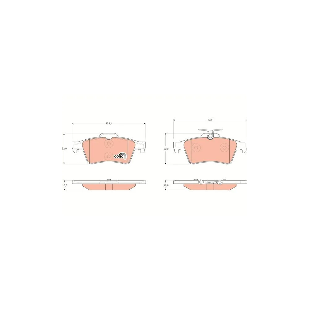 Juego de pastillas TRW GDB1621