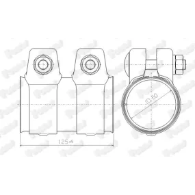Conector tubo de escape 60mm