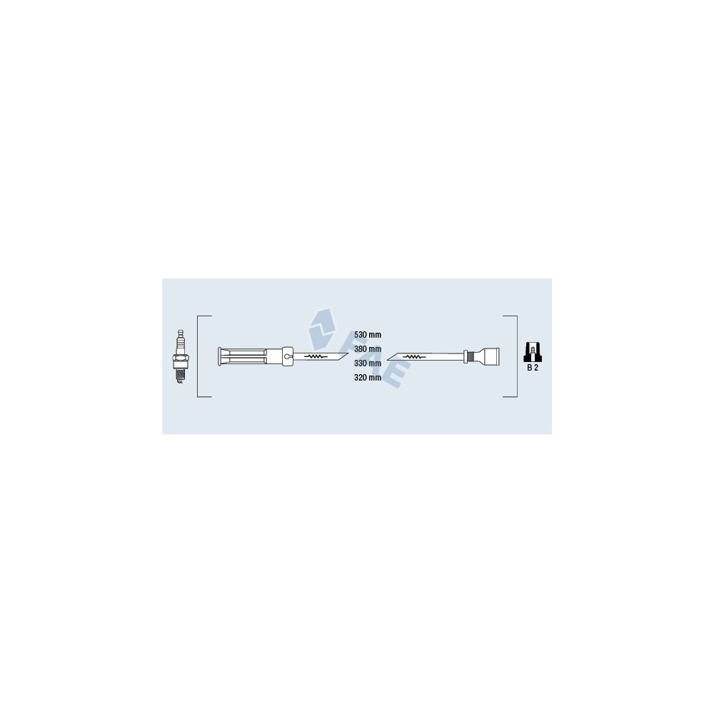 Juego de cables de encendido FAE 85996