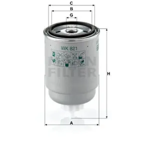 Filtro de combustible WK821