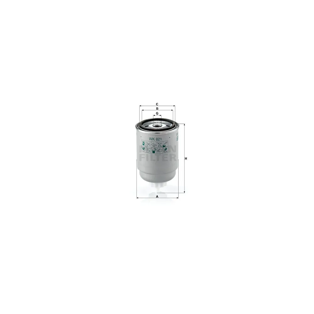 Filtro de combustible WK821