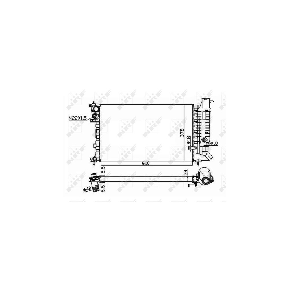 Mahle - CR 1355 000S - Radiador, refrigeración del motor