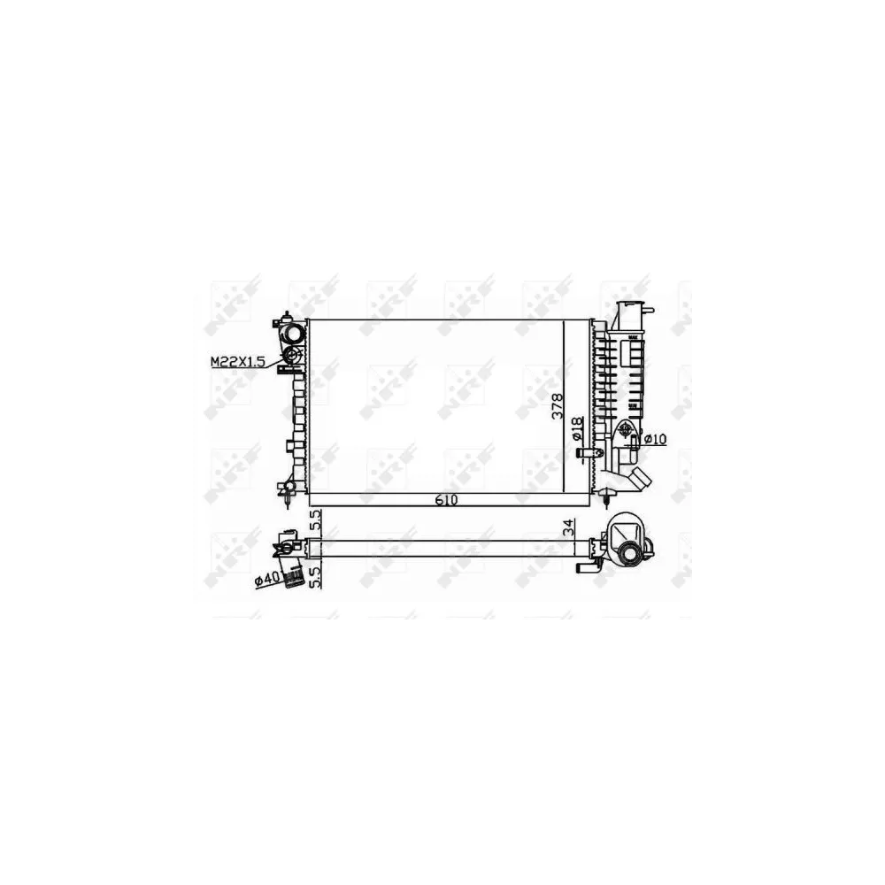 Mahle - CR 1355 000S - Radiador, refrigeración del motor