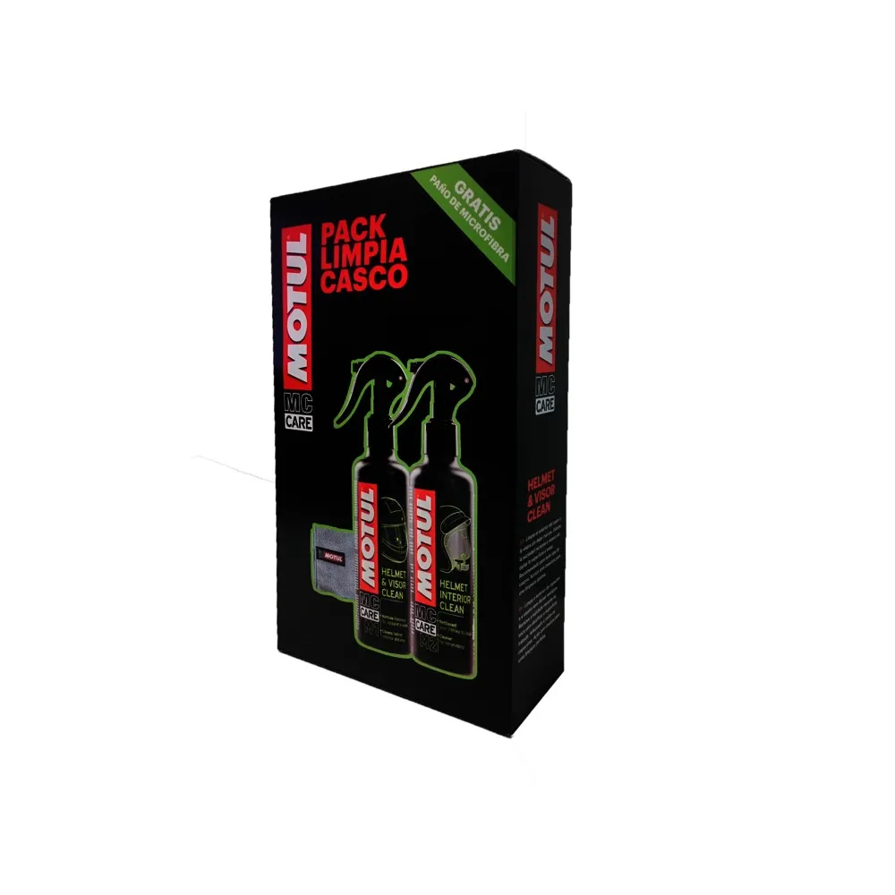 Pack Motul para limpieza de cascos (M1+M2)
