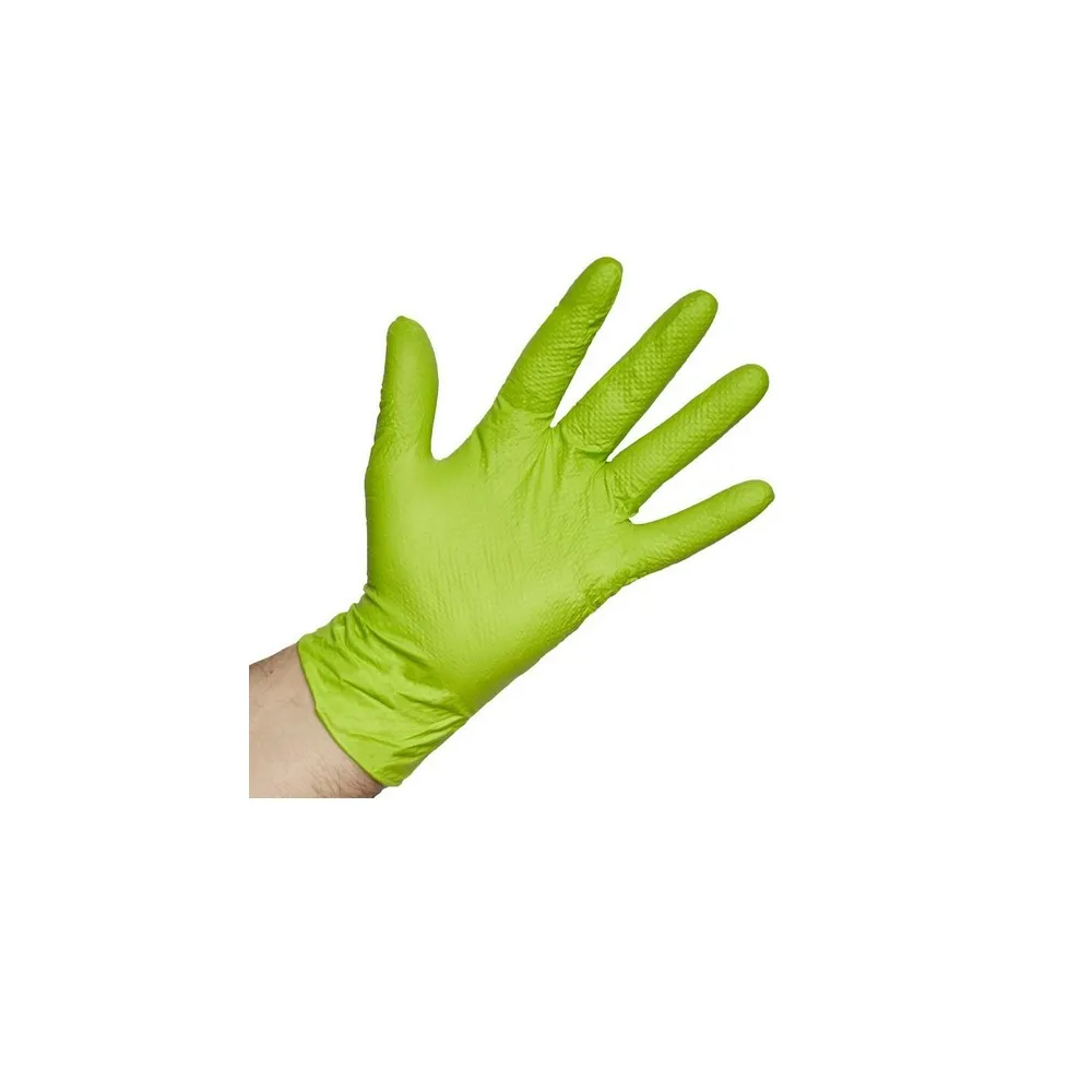 Guantes nitrilo verde 100 unidades
